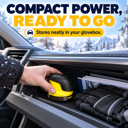 Glacero stores neatly in a car glovebox
